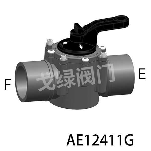 泳池二通板阀（内外承插）
