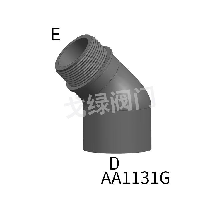 45度弯头（内外承插+外柱螺）G
